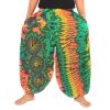 Men's Women's Tie Dye Harem Balloon Pants – Wide Leg, Loose Fit, Elasticated Waistband, Lounge Wear