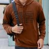 Mens Hoodies Long Sleeve American Flag Graphic Drawstring Hooded Pullover Sweatshirts