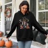 Halloween Sweatshirt for Women Spooky Ghost Hoodie Magic Kingdom Pullover Tops Fall Holiday Long Sleeve Shirt