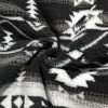 Men 1/4 Zipper Sweatshirt Ethnic Aztec Printed Kangaroo Pocket Fall Winter Pullovers Jacket Unisex Hoodie Tops