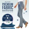 Luscious Curvy Bootcut Jeans for Women Mid-Rise Insta Stretch Denim, Size Inclusive Juniors Jeans, Sizes 0 to 24
