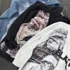 Retro Y2K Hoodie Gothic Casual Alphabet Blast Print Pattern Skull Fashion Hoodie Men Harajuku Men Clothing