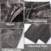 Mens Rhinestone Jeans Vintage Baggy Sparkly Pearl Bling Jeans Chic Wide Leg Denim Pants Womens Y2K Grunge Clothes